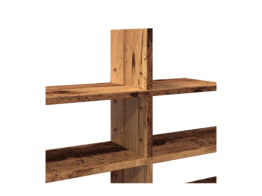 Mensola da parete in legno vecchio 124,5x18x60,5 cm in legno ingegnerizzato