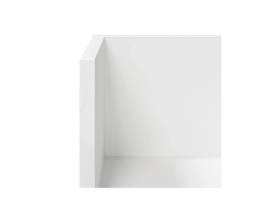 Mensole da parete 2 pezzi bianche 75x16,5x16,5 cm in legno ingegnerizzato