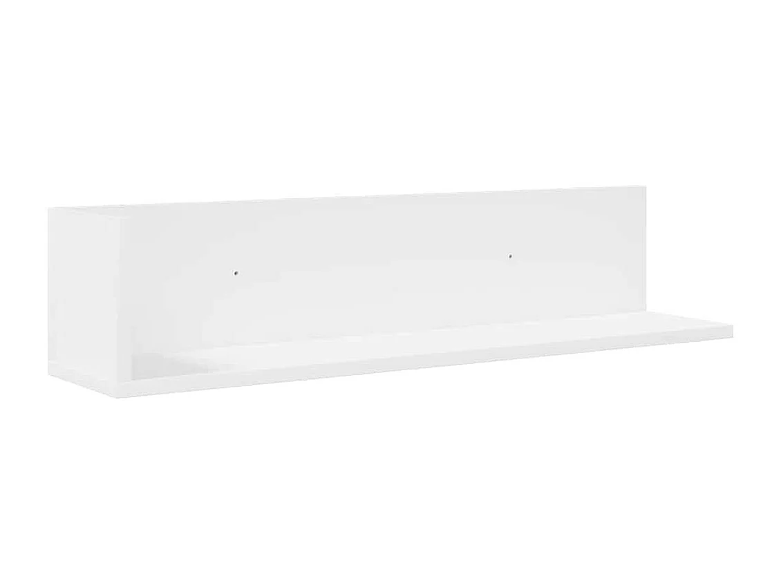 Étagères murales 2 pcs blanc 75x16,5x16,5 cm bois d'ingénierie