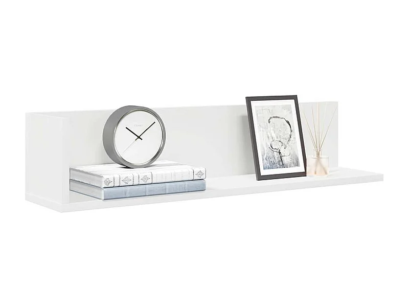 Étagères murales 2 pcs blanc 75x16,5x16,5 cm bois d'ingénierie