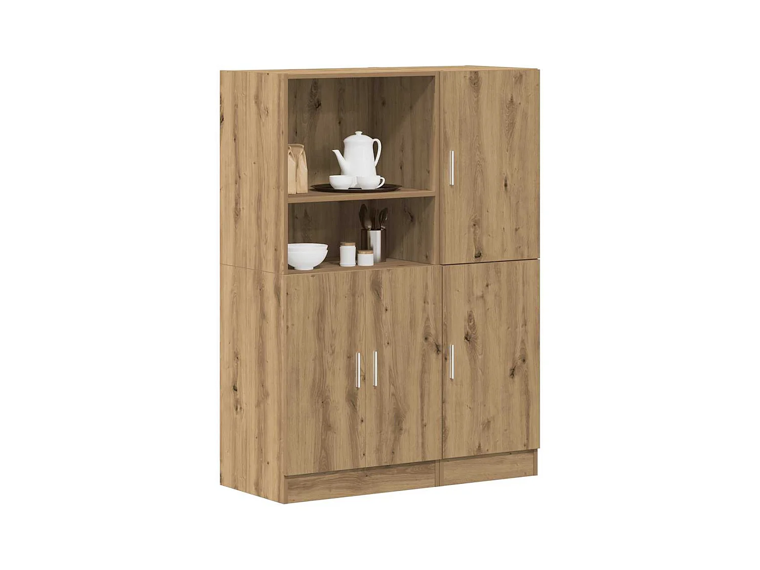 Ensemble d'armoires de cuisine 2 pcs chêne artisanal