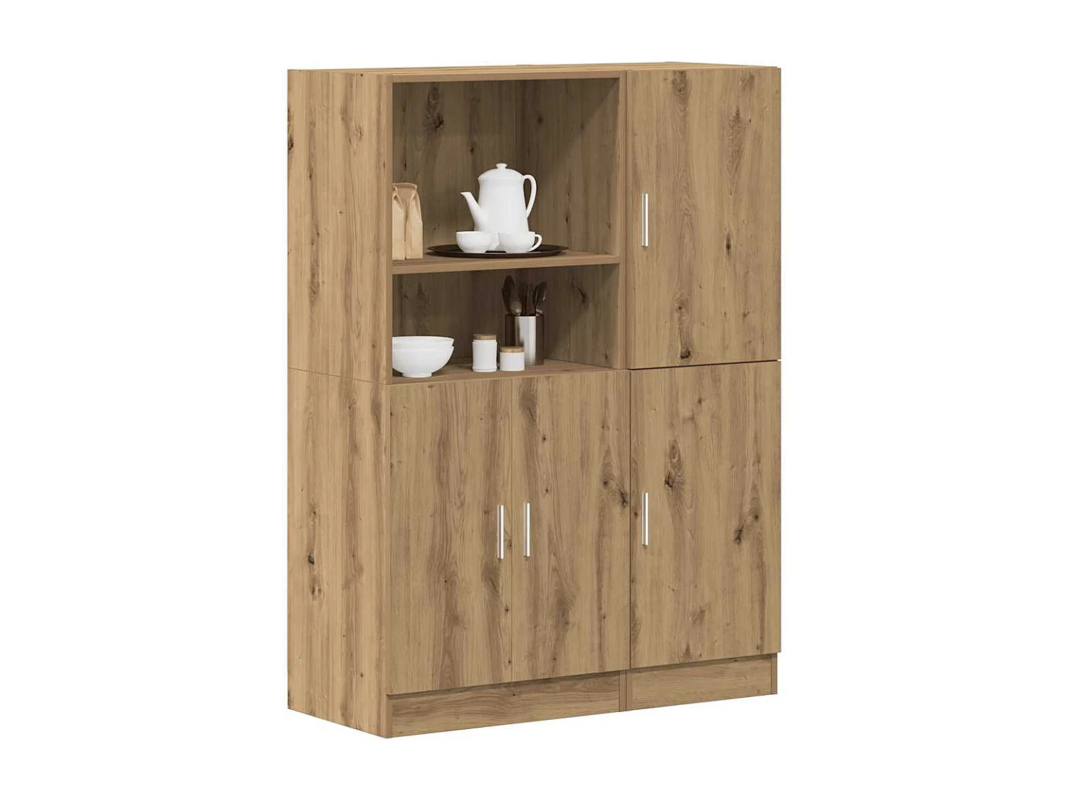 Ensemble d'armoires de cuisine 2 pcs chêne artisanal