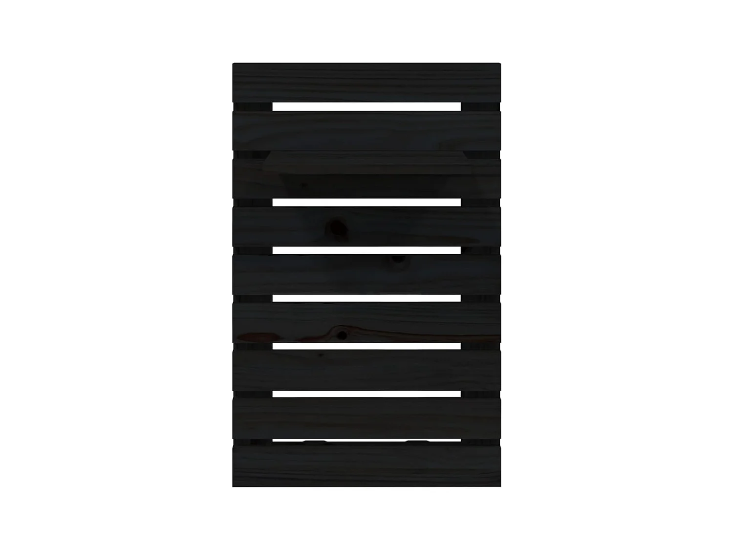 2 mensole da comodino a parete in legno massello di pino nero