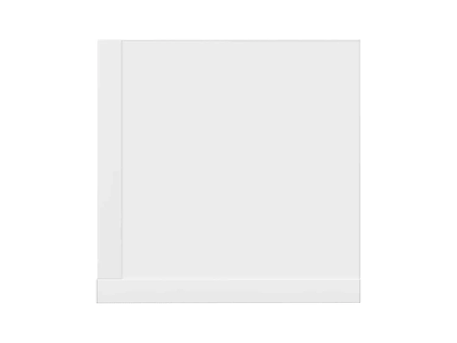 Mensole da parete 2 pezzi bianche 100x16,5x16,5 cm in legno ingegnerizzato