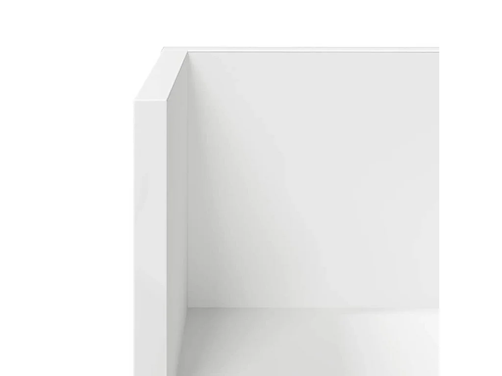 Mensole da parete 2 pezzi bianche 100x16,5x16,5 cm in legno ingegnerizzato