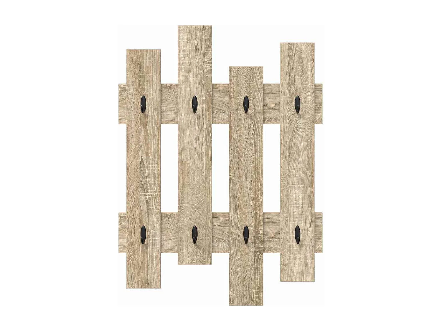 Porte-manteau mural avec stockage Chêne Sonoma 60 x 3 x 82 cm