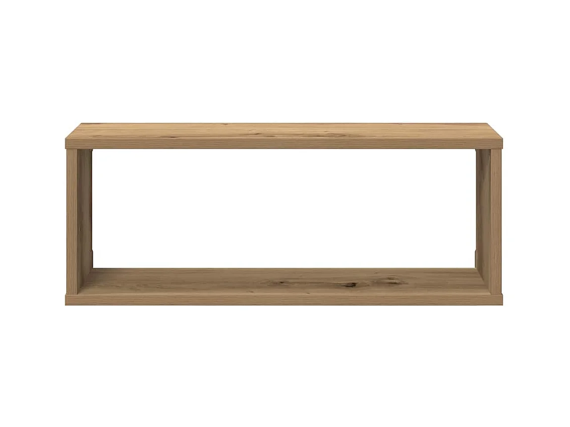 Étagères murales sous forme de cube 6 pcs chêne artisanal