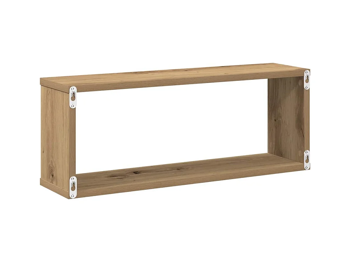 Étagères murales sous forme de cube 6 pcs chêne artisanal