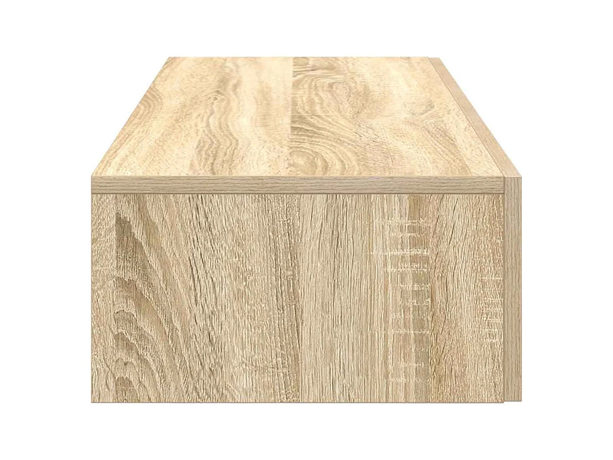 Étagère murale avec tiroirs chêne sonoma bois d'ingénierie