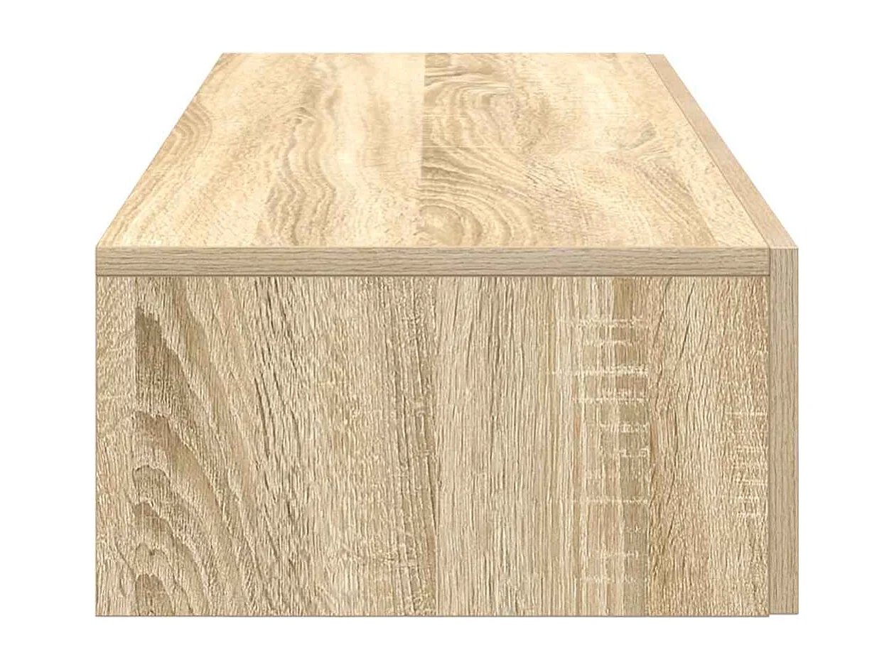 Wandplank met lades Sonoma eiken bewerkt hout