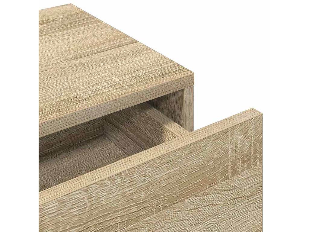 Wandplank met lades Sonoma eiken bewerkt hout