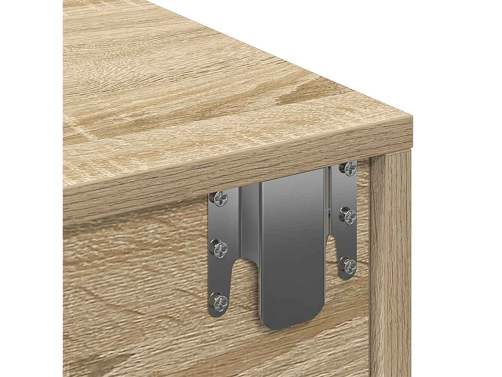 Wandplank met lades Sonoma eiken bewerkt hout