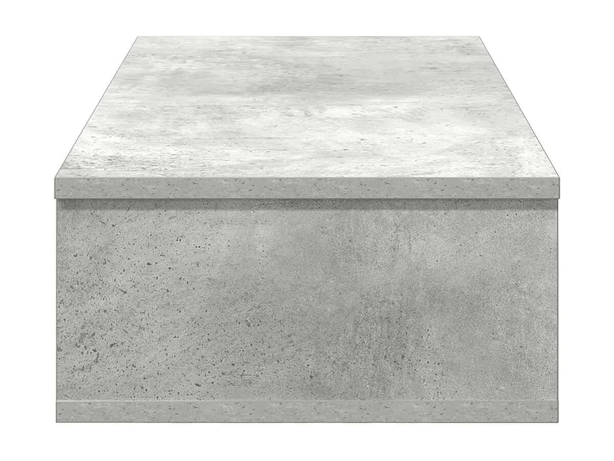 Étagère murale avec tiroirs gris béton bois d'ingénierie