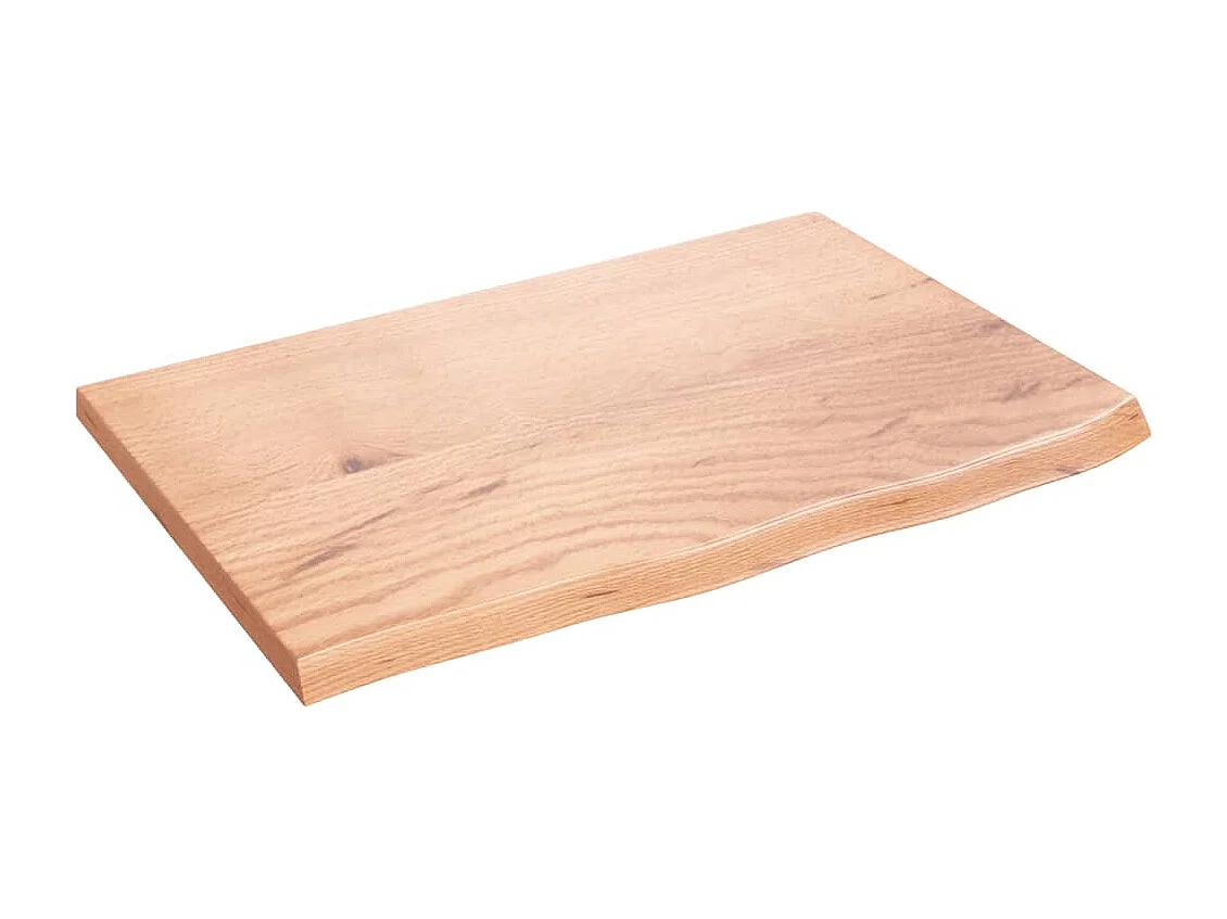 Étagère murale marron clair 60x40x2 cm bois chêne massif traité