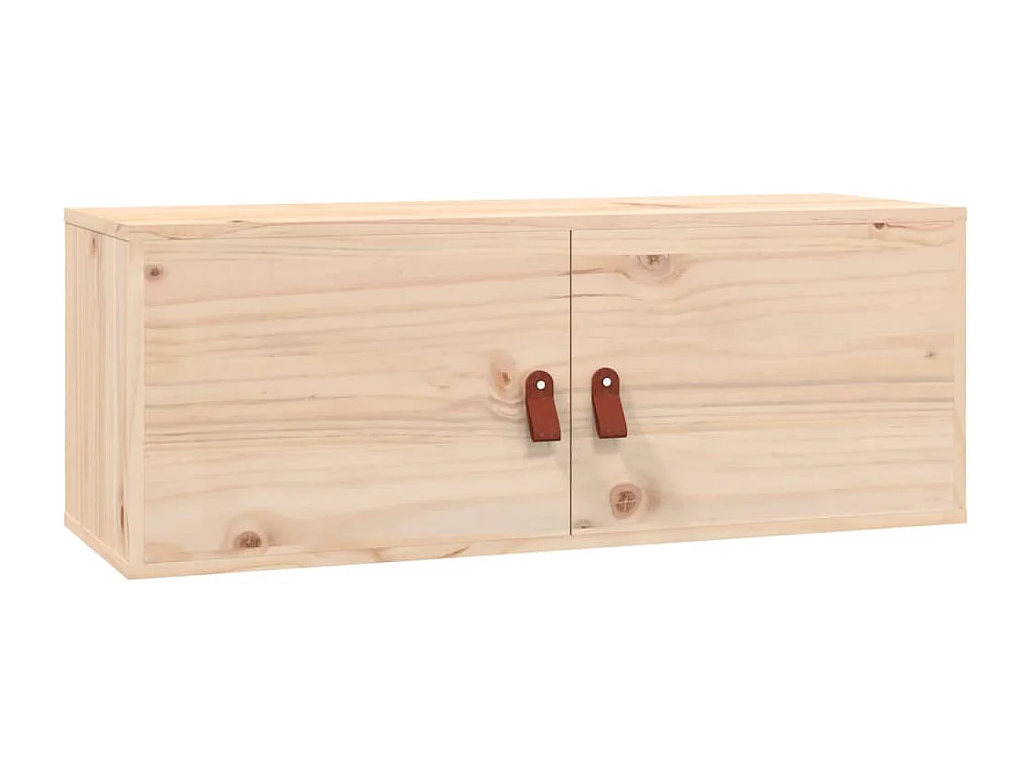 Armoires murales 2 pcs 80x30x30 cm Bois de pin massif