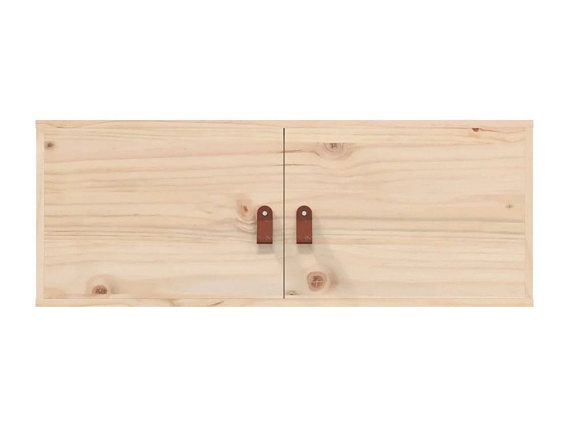 Armoires murales 2 pcs 80x30x30 cm Bois de pin massif