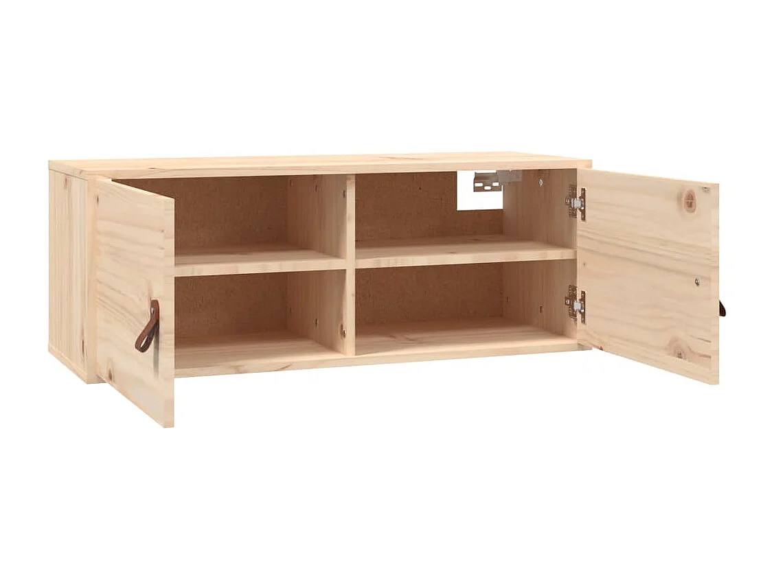 Armoires murales 2 pcs 80x30x30 cm Bois de pin massif