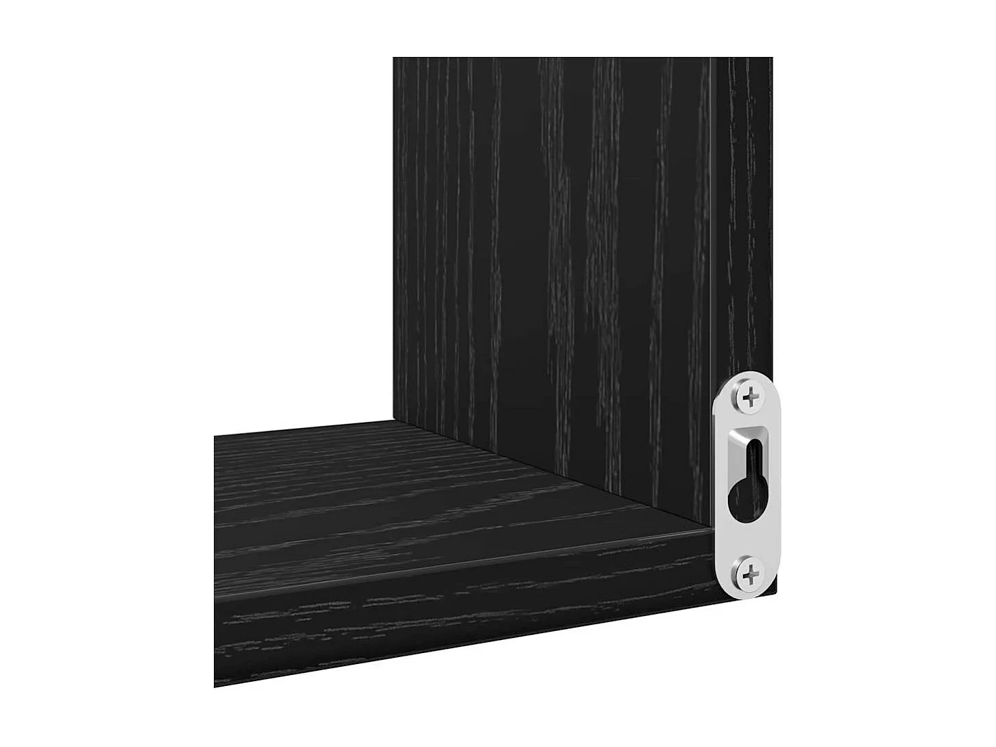 Étagère d'angle Chêne noir Bois d'ingénierie 40 x 40 x 49,5 cm