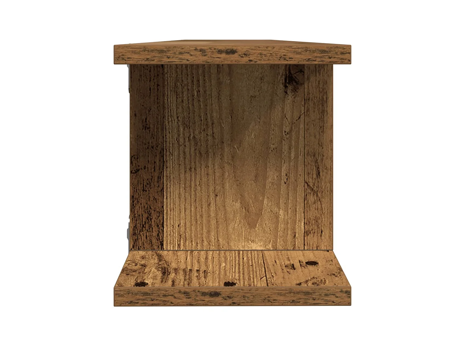 Étagères murales 2 pcs vieux bois 105x18x20cm bois d'ingénierie