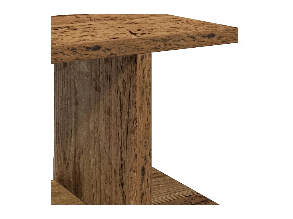 Étagères murales 2 pcs vieux bois 105x18x20cm bois d'ingénierie