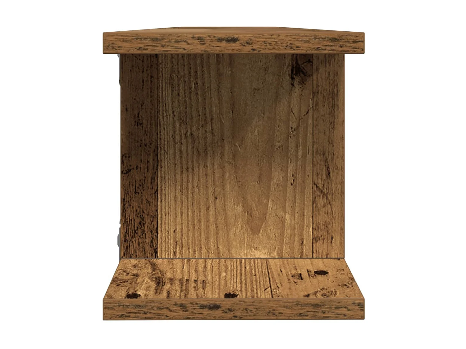 Étagères murales 2 pcs vieux bois 105x18x20cm bois d'ingénierie