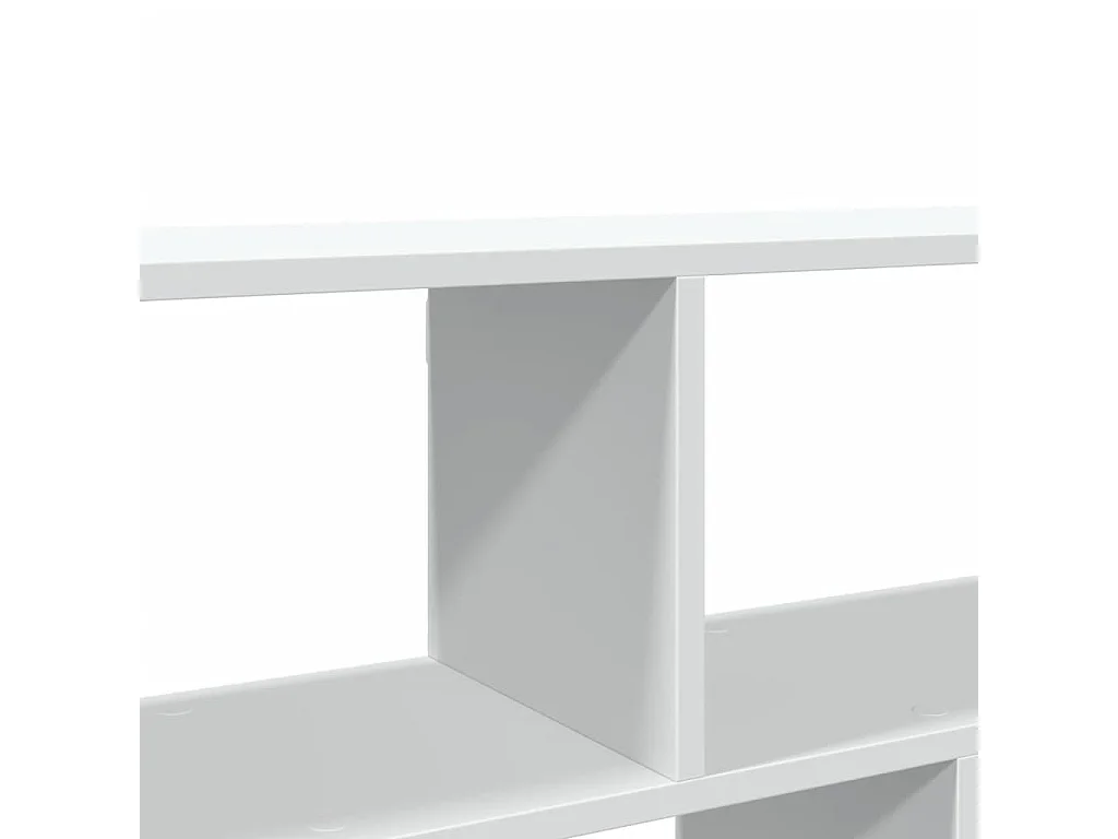 Weißes Wandregal 100x25x50 cm Holzwerkstoff