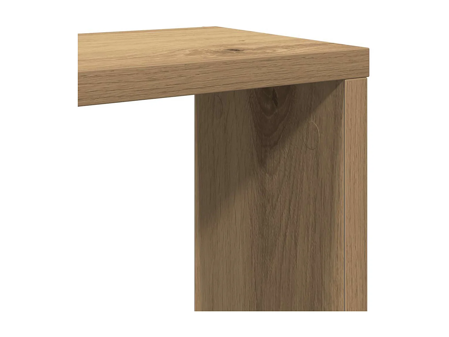 Mensole a cubo da parete 2 pezzi in legno ingegnerizzato di quercia artigianale