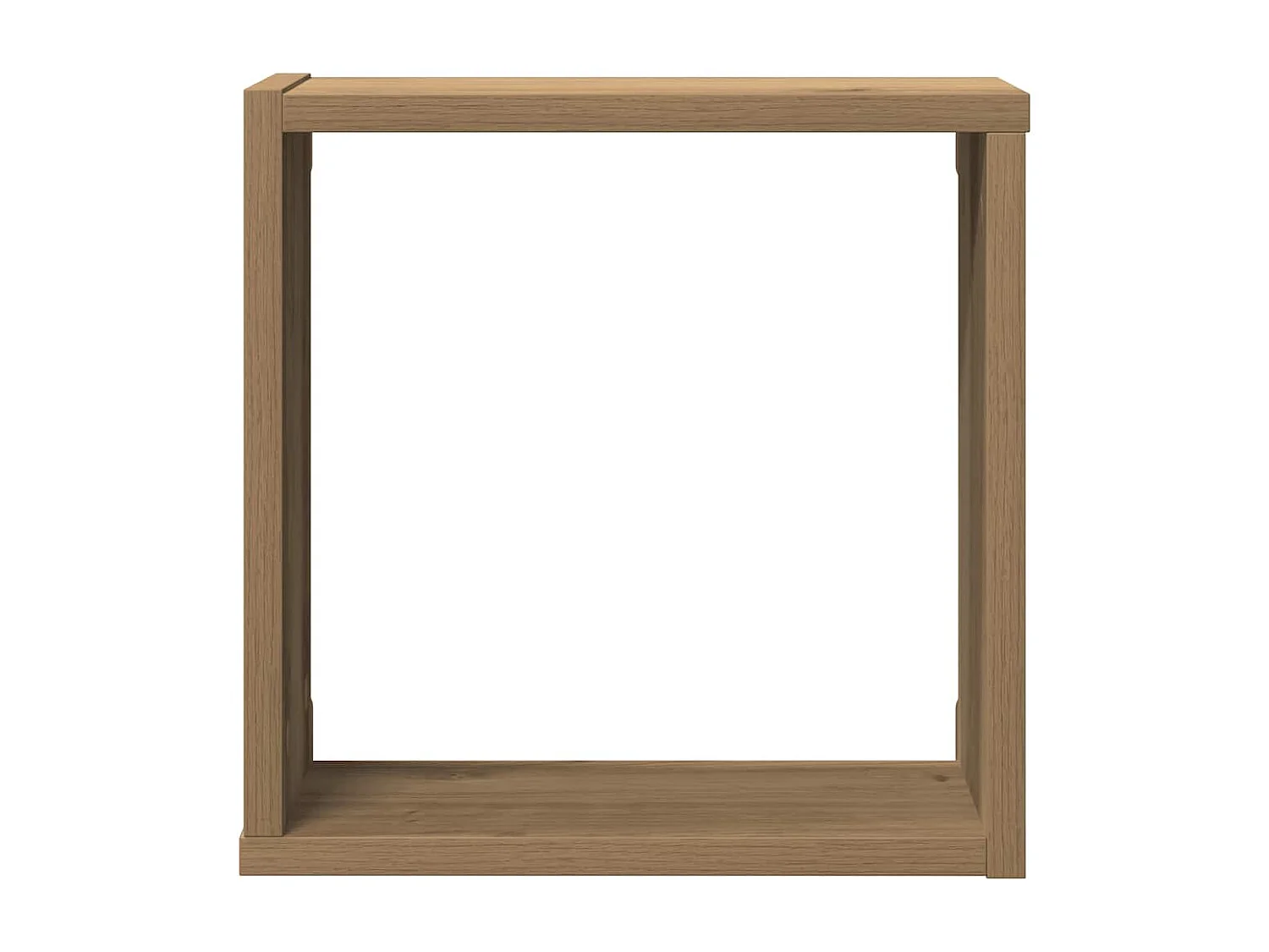 Mensole a cubo da parete 2 pezzi in legno ingegnerizzato di quercia artigianale