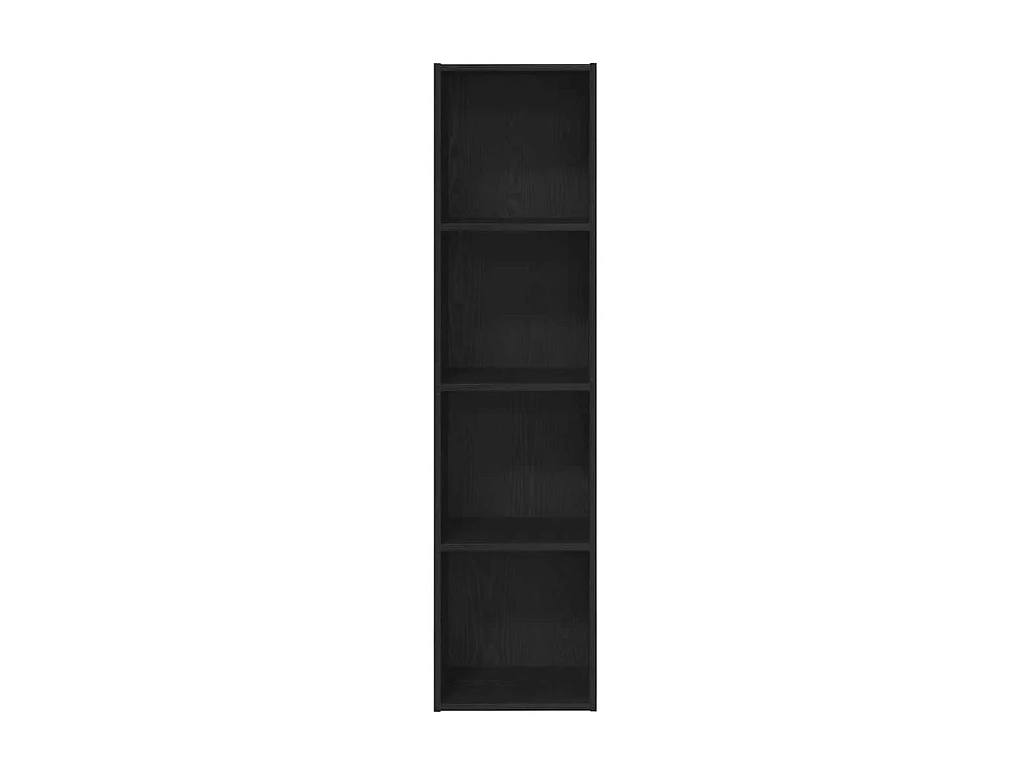 Bibliothèque/Armoire de Télé Chêne Noir 36x30x143 cm