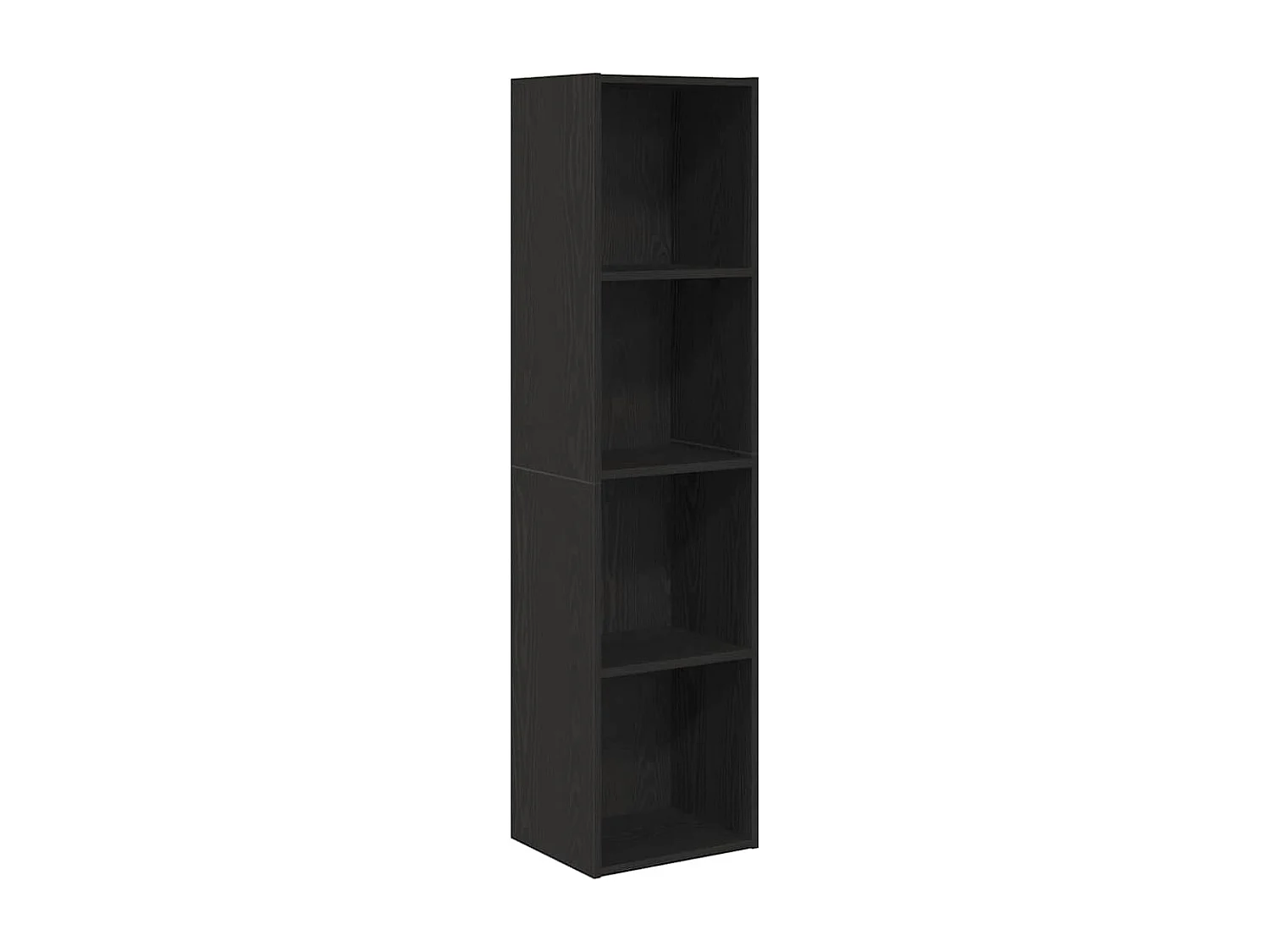 Bibliothèque/Armoire de Télé Chêne Noir 36x30x143 cm