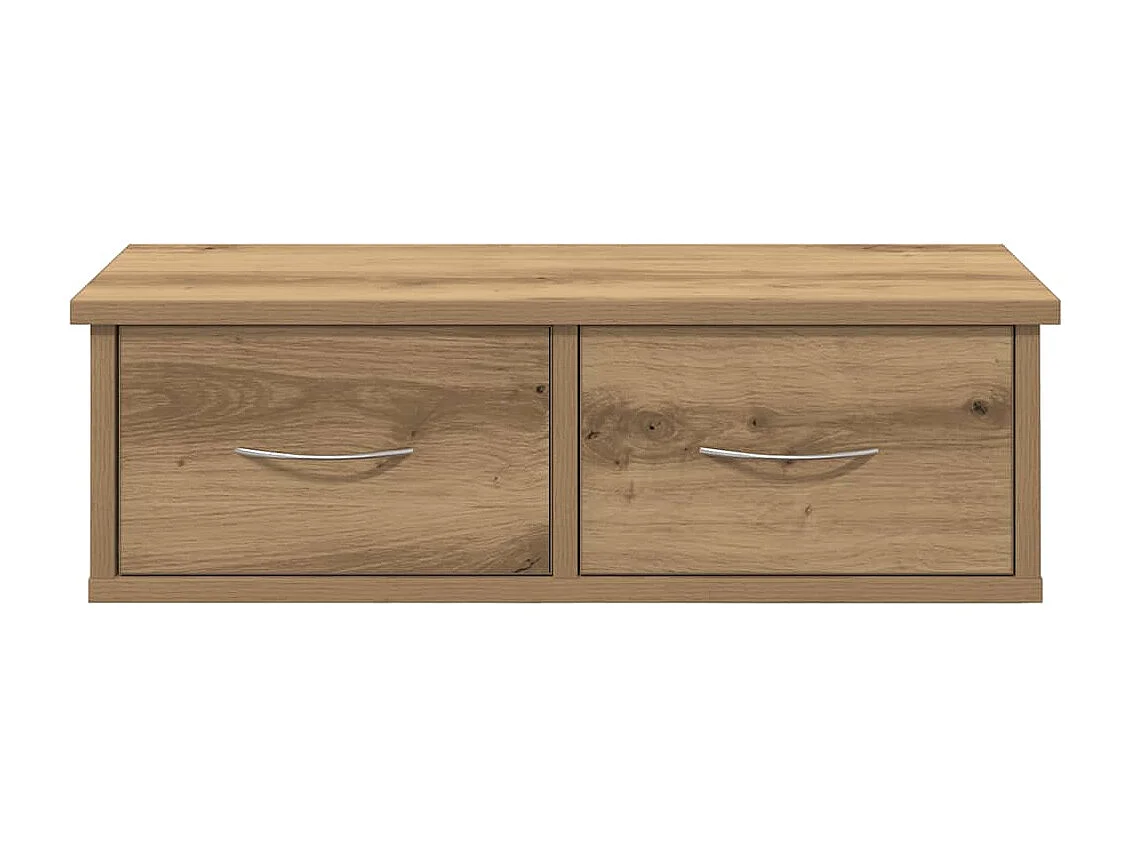 Armoire murale chêne artisanal 60x26x18,5 cm bois d'ingénierie