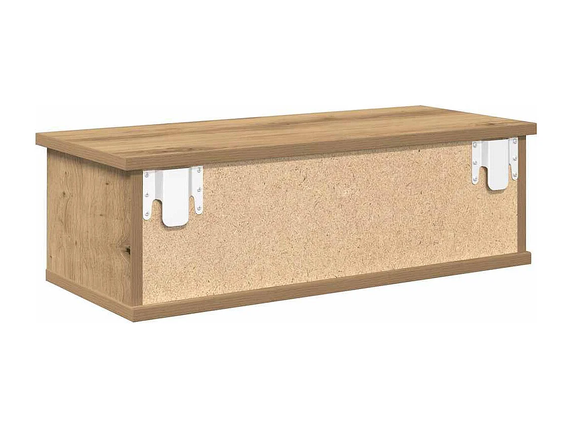 Armoire murale chêne artisanal 60x26x18,5 cm bois d'ingénierie