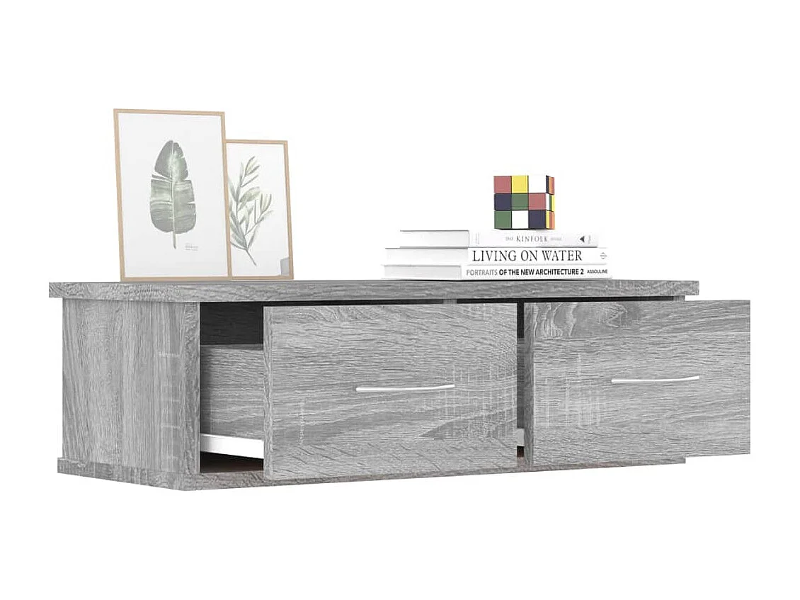 Armoire murale Sonoma gris 60x26x18,5 cm Bois d'ingénierie