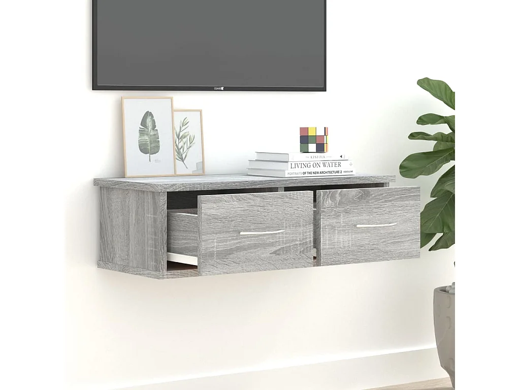 Armoire murale Sonoma gris 60x26x18,5 cm Bois d'ingénierie