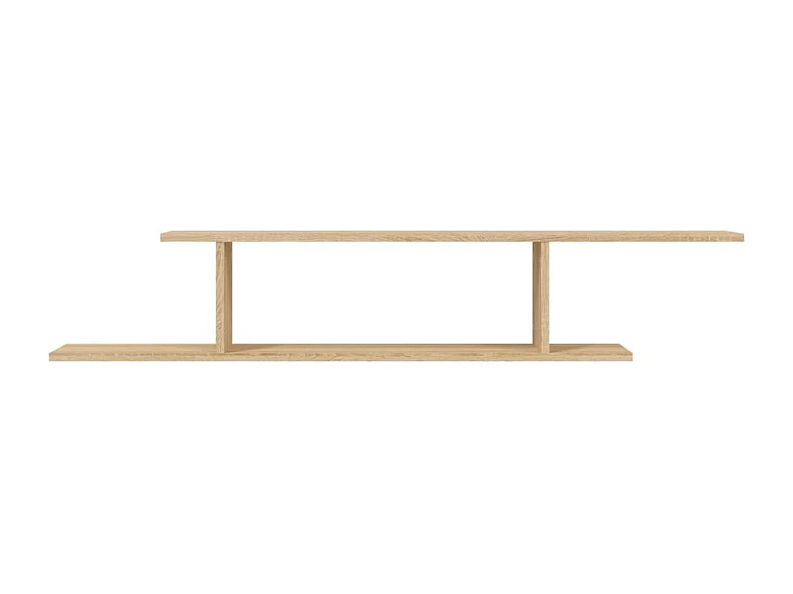 Étagère TV murale Chêne Sonoma 125x18x23 cm Bois d’ingénierie