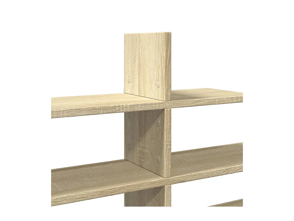 Sonoma eiken wandplank 124,5x18x60,5 cm bewerkt hout