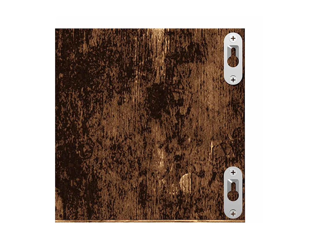 Étagère murale à CD vieux bois 75x18x18 cm bois d'ingénierie