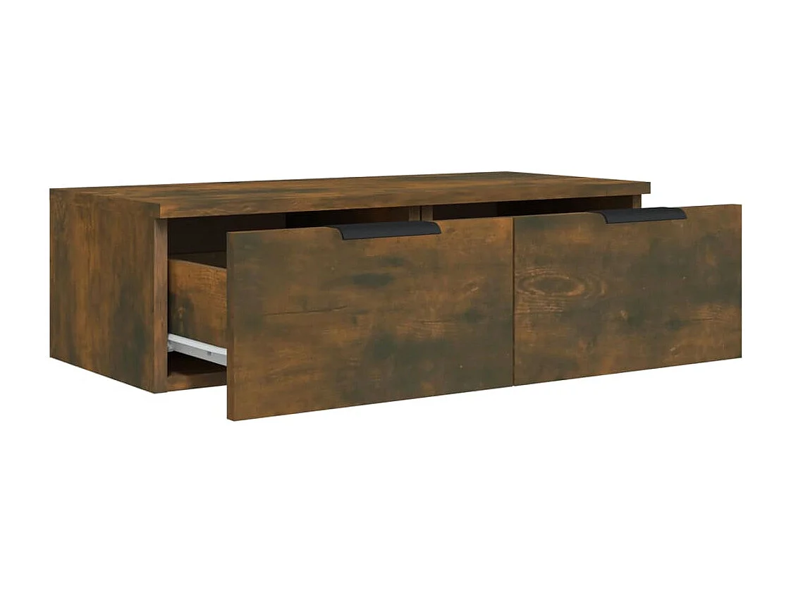 Armoires murales 2 pcs Chêne fumé 68x30x20 cm Bois d'ingénierie