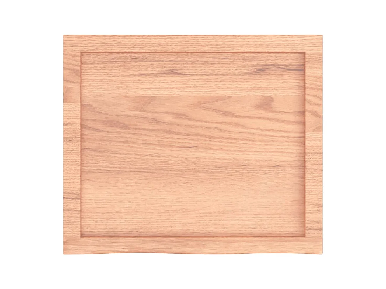 Étagère murale marron clair bois chêne massif traité