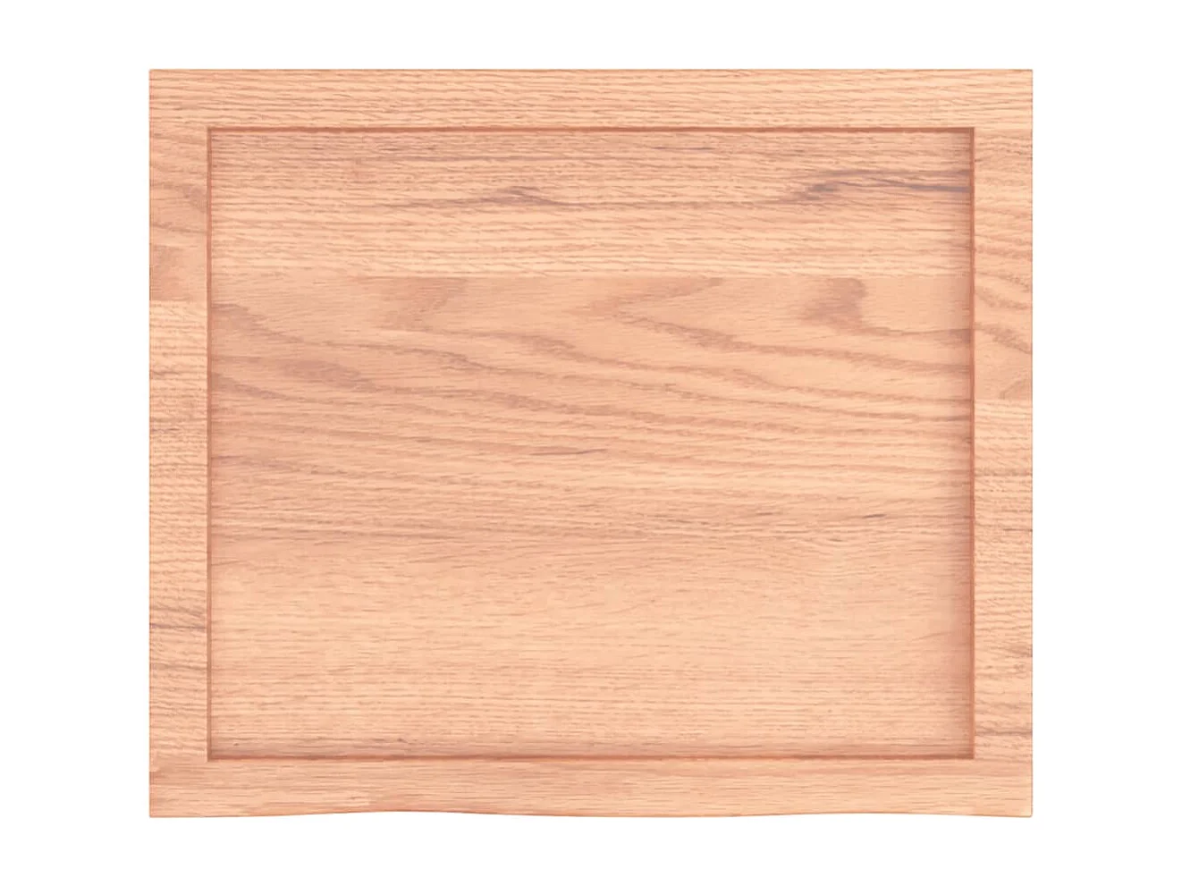 Étagère murale marron clair bois chêne massif traité