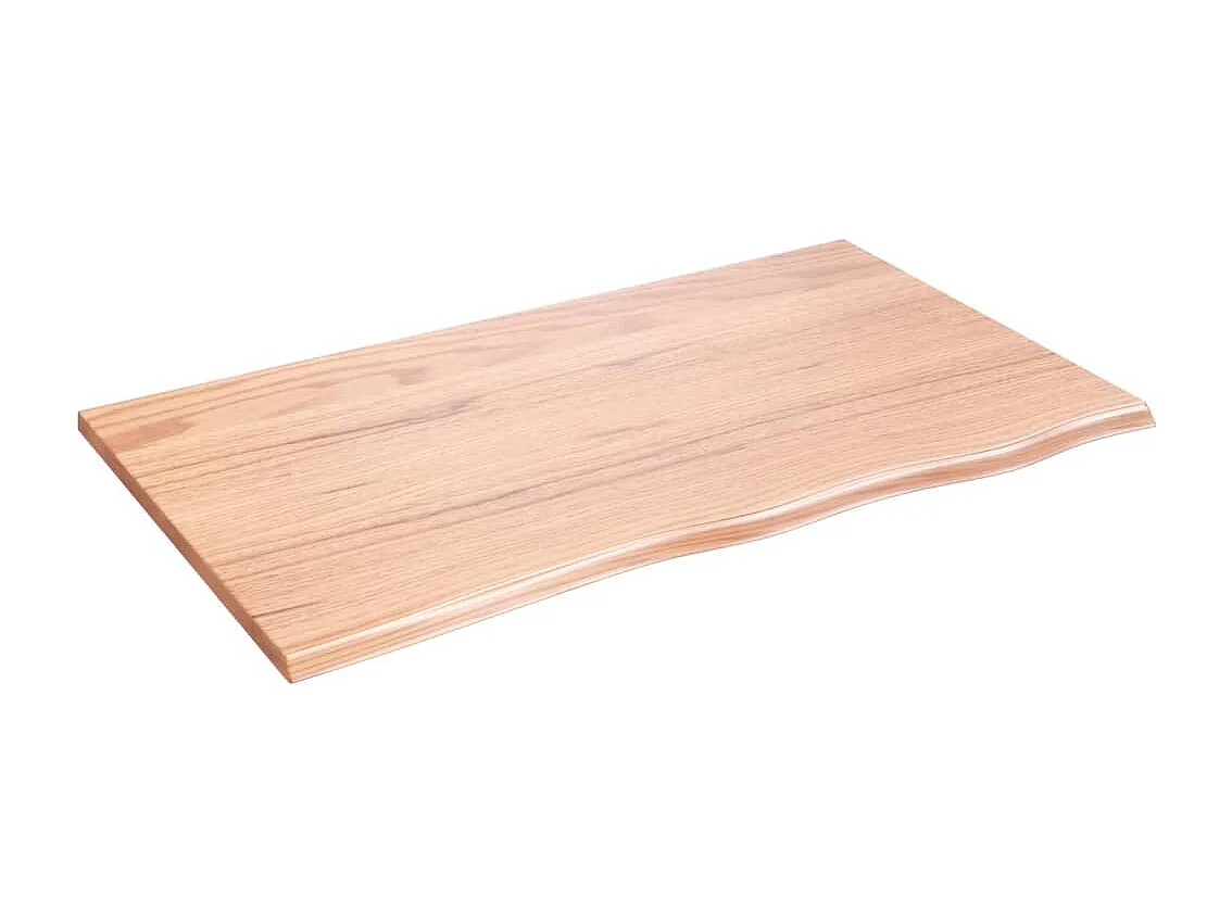 Étagère murale marron clair 100x60x2cm bois chêne massif traité