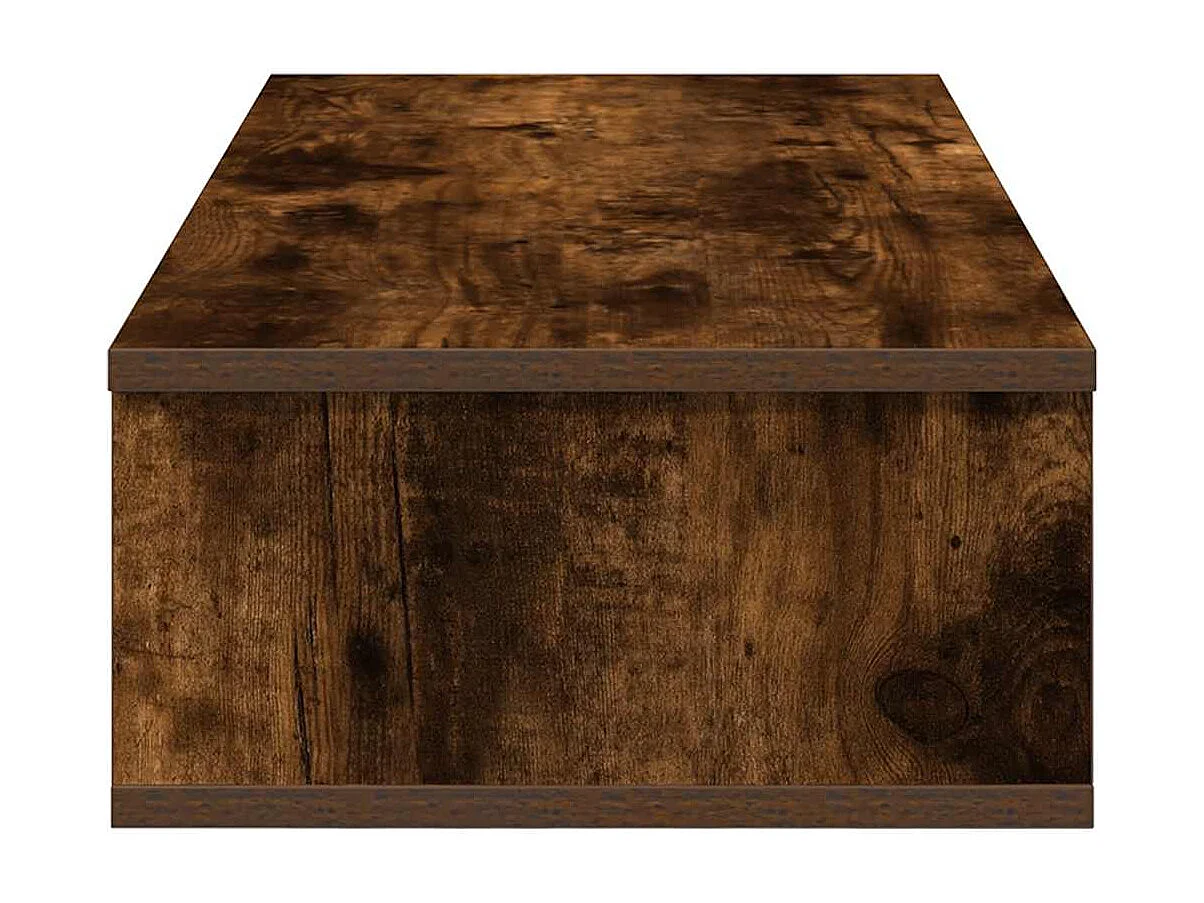 Estante de pared con cajones de madera de ingeniería de roble ahumado