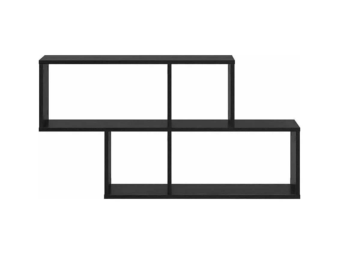 Étagère Murale Chêne Noir 100x20x53 cm Bois Contreplaqué