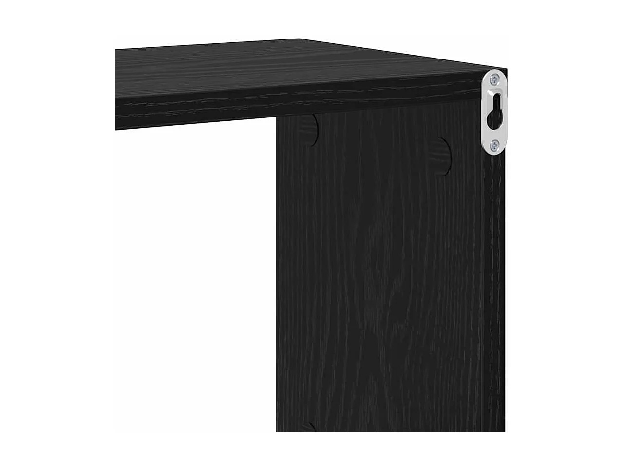 Étagère Murale Chêne Noir 100x20x53 cm Bois Contreplaqué