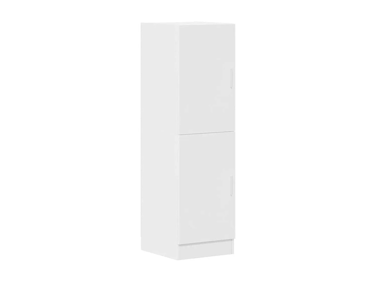 Ensemble d'armoires de cuisine 2 pcs blanc bois d'ingénierie