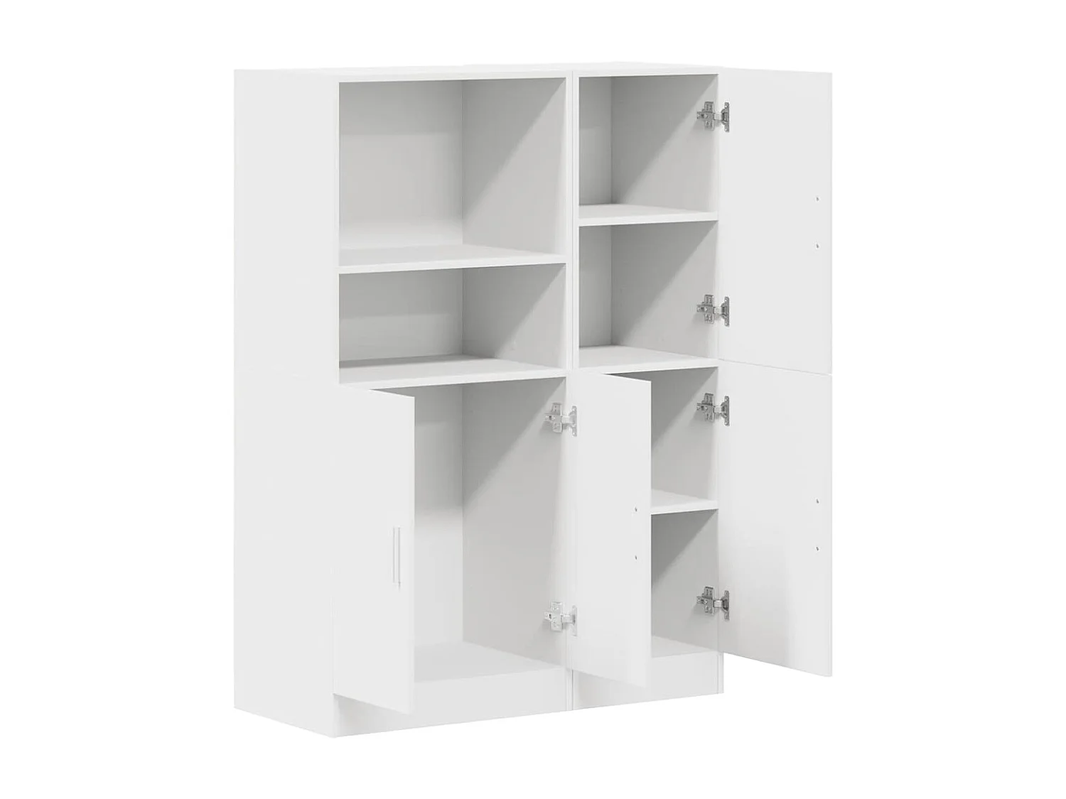 Ensemble d'armoires de cuisine 2 pcs blanc bois d'ingénierie