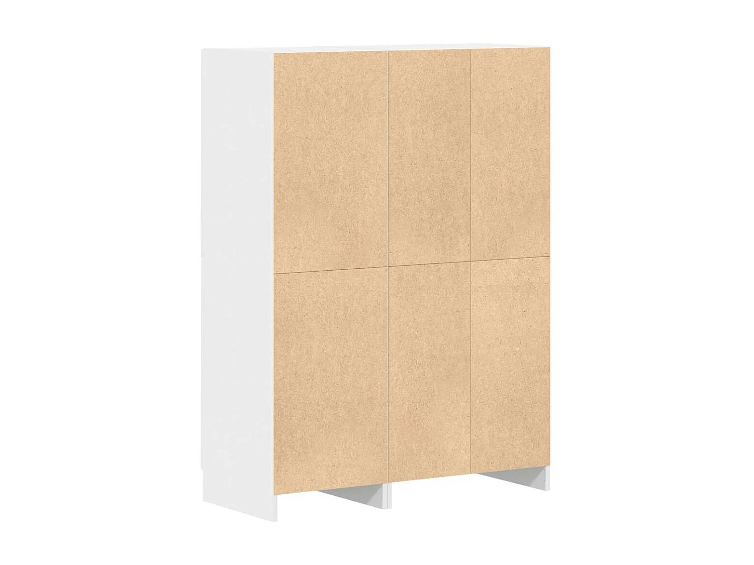 Ensemble d'armoires de cuisine 2 pcs blanc bois d'ingénierie