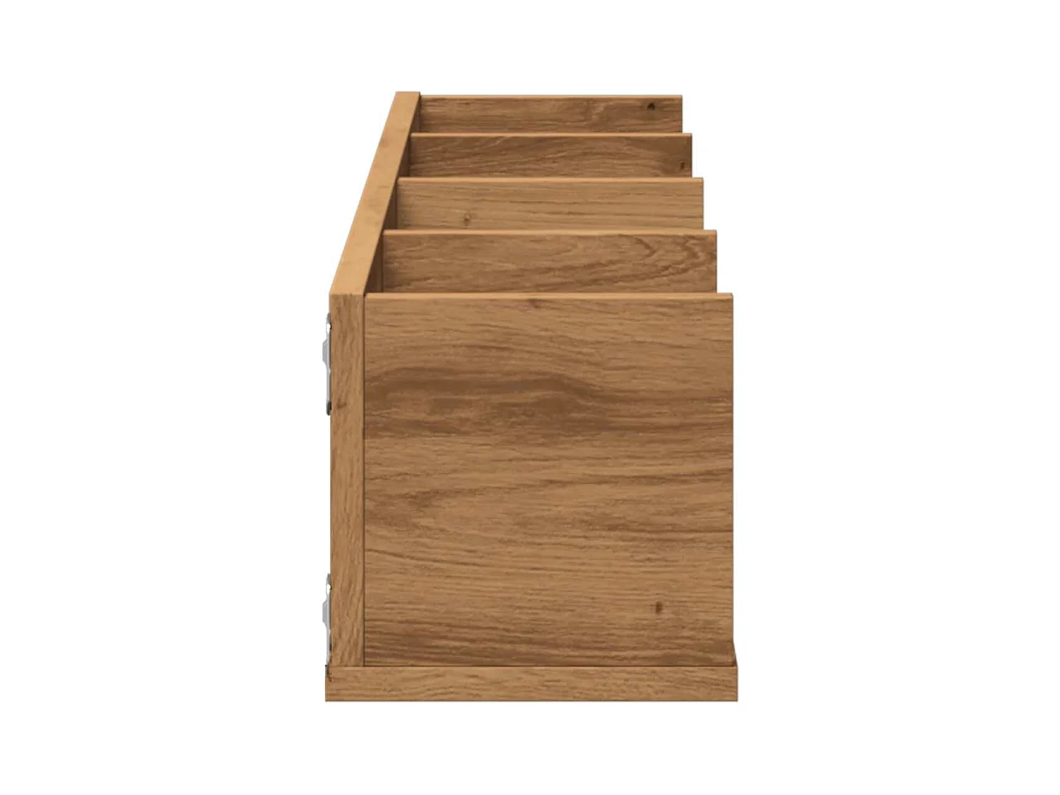 Étagère murale à CD chêne artisanal 100x18x18cm bois ingénierie