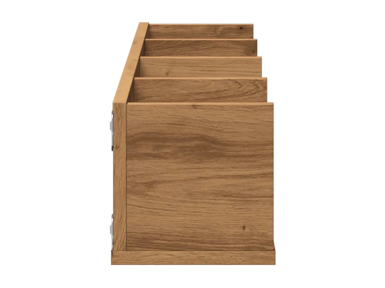 Étagère murale à CD chêne artisanal 100x18x18cm bois ingénierie