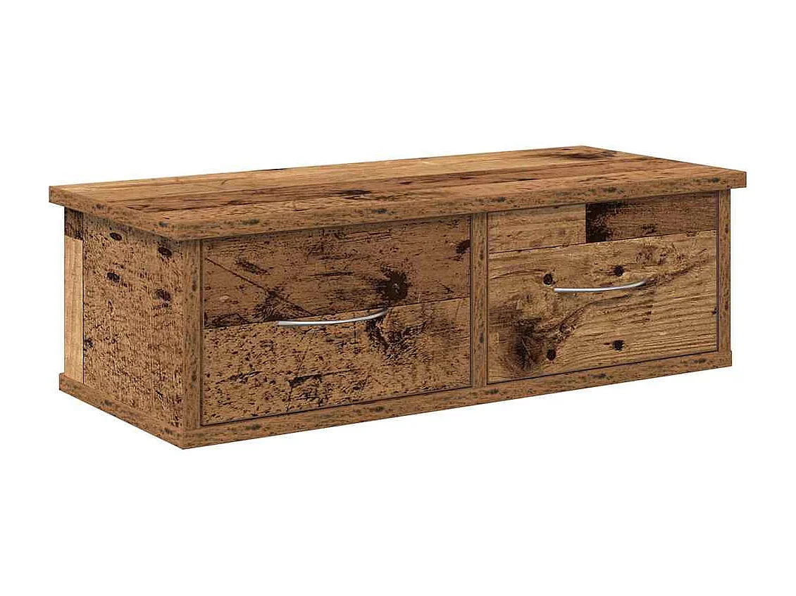 Pensile in legno vecchio 60x26x18,5 cm in legno ingegnerizzato